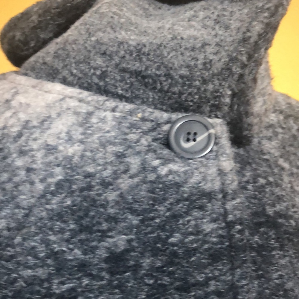 Nanette Lepore Grey Wool shawl collar swing coat single button closure Size XL - Picture 9 of 12